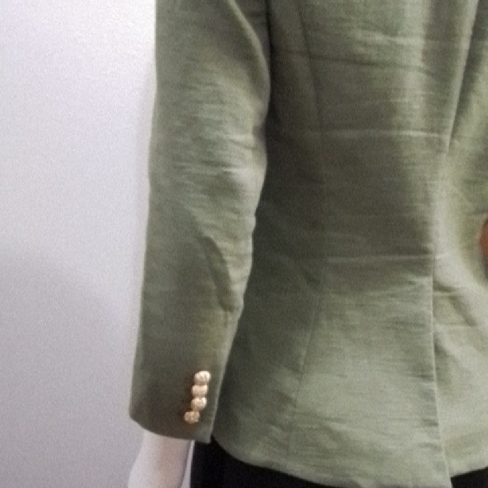 *copy* Princess Kate loves Smythe! Green, lined, linen/cotton blazer, size 8. - Picture 8 of 10